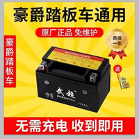 涂达者 TUDAZHE 豪迈豪爵悦星125女装踏板摩托车电瓶YTX7A免维护踏板蓄电池12V7AH 12V7AH(148-85-92)