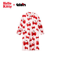 tbh 野兽派家居 Hello Kitty x tbh家纺系列 女士云绵绒睡裙 442250131 粉色 M