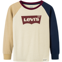 Levi's 李维斯儿童装男童长袖T恤春秋款圆领打底衫百搭撞色插肩袖上衣  110 /56 【建议身高104-110cm】