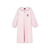 tbh 野兽派家居 Hello Kitty x tbh家纺系列 女士天丝棉长款睡裙 442250071 粉红条纹 XS