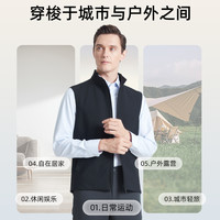 SHANSHAN杉杉立领男士马甲2025春秋季休闲夹克外套男款短款 藏青 56