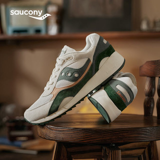 百亿补贴：索康尼 saucony SHADOW 6000豆沙鞋男女经典复古休闲鞋运动鞋灰绿42.5