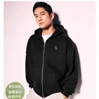 Abercrombie & Fitch AF男装女装情侣装24春秋款经典小麋鹿抓绒卫衣外套KI122-4257