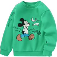 巴拉巴拉童装男小童卫衣儿童秋装女宝宝卡通印花上衣 翠绿40211 90cm