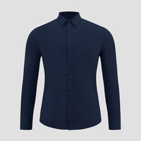 露露乐蒙lululemon丨New Venture 男士修身剪裁长袖衬衫 速干芯吸 LM3CYES 海军蓝 XS