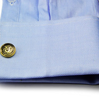斯巴达 傲气金龙滴胶彩 镀黄金法式袖扣衬衫袖钉男士袖口商务休闲