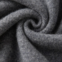 晚白【100%羊毛】流行穿搭红色毛衣2025春季洋气内搭打底高领针织衫女 灰色 L