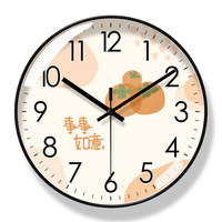 金格羽挂钟客厅家用轻奢现代简约时钟个性创意挂饰钟表 禅意 10英寸