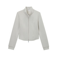 热风 hotwind立领卫衣2025年春季女士拉链开衫卫衣修身打底外套上衣 29藏青兰 S