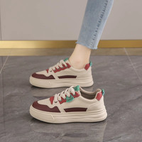 小猪快跑 Geepoo 不累脚板鞋女士2025新款春季厚底运动休闲鞋软底防滑百搭时尚女鞋