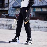 NIKE耐克童装男童针织长裤2025春季新款侧边logo运动休闲长裤