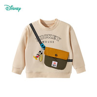 迪士尼宝宝（Disney Baby）春季时尚休闲男女童百搭儿童卫衣 ZD1ES016浅卡其 130