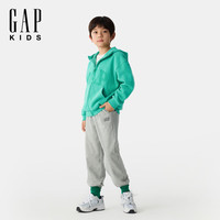 Gap男女童2025春季重磅印花logo连帽卫衣儿童装外套673804 绿色 130 cm(8-9岁)亚洲尺码