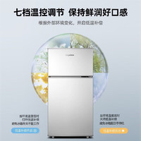 移动端、京东百亿补贴：荣事达 迷你冰箱小 租房用小型双门电冰箱家用藏节能 30A116银