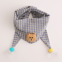 摩芽 儿童围巾秋冬新款脖套男女童防寒保暖围脖韩版婴儿宝宝防风三角巾