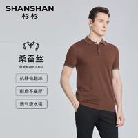 杉杉 SHANSHAN 透气短袖T恤男士2024夏季新款弹力polo衫