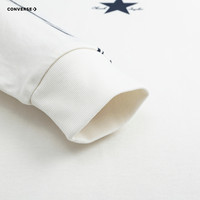 Converse 匡威童装男女童纯棉长袖T恤春秋透气儿童上衣 羽白色 140 /68 【身高128-140cm】
