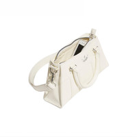阿迪达斯 （adidas）三叶草运动休闲复古风沙漏单肩斜挎手拎包JP0143JP0406 乳白JP0406
