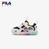 FILA 童鞋儿童红色鞋子2025年春季款综训鞋小童新年款闪灯鞋潮