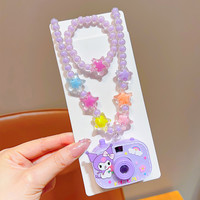 摩芽 儿童投影相机项链卡通2025新款女童拍照玩具饰品女孩串珠吊坠首饰