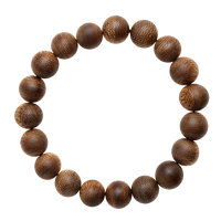 月印百川 月印百川 沉香木手串白棋楠素圈文玩念珠手链