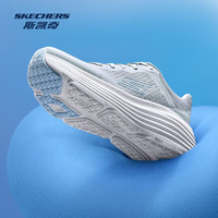 斯凯奇（Skechers）纵云跑鞋2025春季男女同款超轻缓震透气专业公路跑步鞋 女款-浅灰色/LTGY 37.5