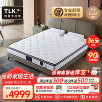 TLK 美国特蕾卡天然乳胶床垫1.8x2米独立弹簧偏硬席梦思床垫定制 圣菲 舒脊 23cm厚 适中偏硬 1800*2000mm