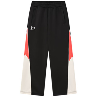 安德玛（Under Armour）女童休闲直筒宽松长裤百搭春季长裤251225538 黑色 150cm