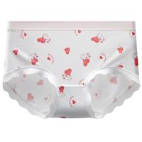7A抗菌莫代尔内裤女红豆纯棉加长裆无痕中腰少女生三角短裤头春夏