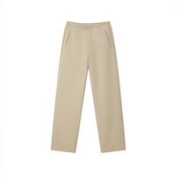 太平鸟简约通勤西装套装女2024春职场设计感休闲西服外套廓型 米色长裤 XL