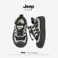 Jeep 儿童鞋男女童春秋软底运动鞋2025新款中大童便捷时尚休闲跑鞋