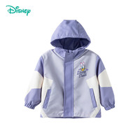 迪士尼宝宝（Disney Baby）春季男女童时尚休闲卡通舒适百搭儿童外套 ZD1ES031浅紫 130
