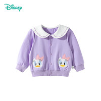 迪士尼宝宝（Disney Baby）春季男女童时尚休闲卡通舒适百搭儿童外套 ZD1ES027浪费紫 130