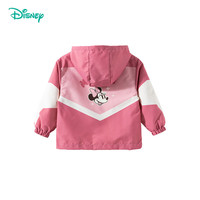 迪士尼宝宝（Disney Baby）春季男女童时尚休闲卡通舒适百搭儿童外套 ZD1ES031浅粉 110