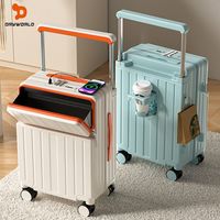 DRYWORLD前置开口宽拉杆行李箱旅行箱拉杆箱多功能万向轮