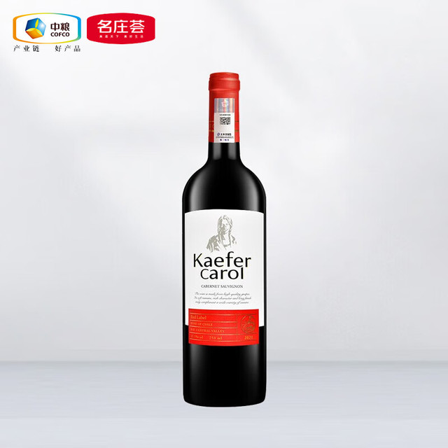 凯富卡洛尔 Kaefer Carol 红牌赤霞珠 智利进口红酒 750ml
