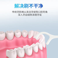 惠寻 一次性塑料餐具加厚耐用 50只装牙线【1包】Y