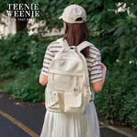 TEENIE WEENIE 旅行双肩背包女生小熊TW大容量电脑包上课休闲登山包2025年送礼 奶油黄/0358SS04BG01