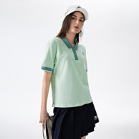 卡帕（Kappa）经典意大利短袖女美式复古POLO休闲翻领T恤半袖夏 奶油绿-3004 XL