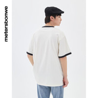 美特斯邦威短袖T恤男唐老鸭联名纯棉印花半袖装上衣圆领舒适潮流夏装 棉花糖白 2XL 185 104B