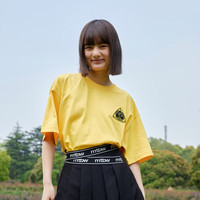 美特斯邦威重磅短袖T恤男狮子王联名纯棉印花半袖上衣圆领舒适夏装男 亮光黄 XS 160 84A