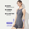 李宁 泳衣女款泡温泉高级感泳衣连体游衣专业遮肚微胖大码泳装