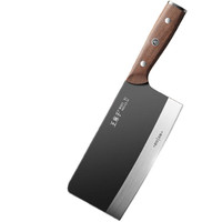 王麻子家用厨房菜刀切菜切肉厨师砍骨切片斩切刀具 【“黑“科技防锈】40Cr13斩切刀