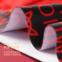 猫人男士内裤本命年大红色平角裤纯棉抗菌男款四角短裤结婚礼盒装 【3条内裤2双袜子】净色/印花/黑巾/两双大红袜 L