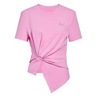 5+【IP合作到期清仓-芭比合作系列】FIVE PLUST恤上衣别致扭结短袖