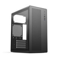 硕一V280办公台式机电脑主机箱MATX中小板桌面迷你小机箱复古手提 V280 精英版白+白色500W白牌认证电源