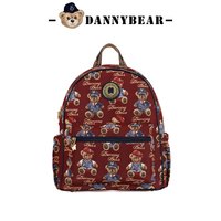 丹尼熊旅行背包女双肩包出游小众百搭包包书包女简约休闲 玫瑰白（多功能背包胸包）