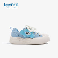 teenmix天美意儿童运动鞋2025春季女童男童透气帆布鞋大童鞋 米色 33码
