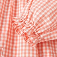 戴维贝拉联名款女童连衣裙春装女宝宝裙子儿童格子裙 粉白格