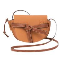 LOEWE罗意威GateDual21迷你马鞍字母标拼色蝴蝶结细带单肩斜挎包
